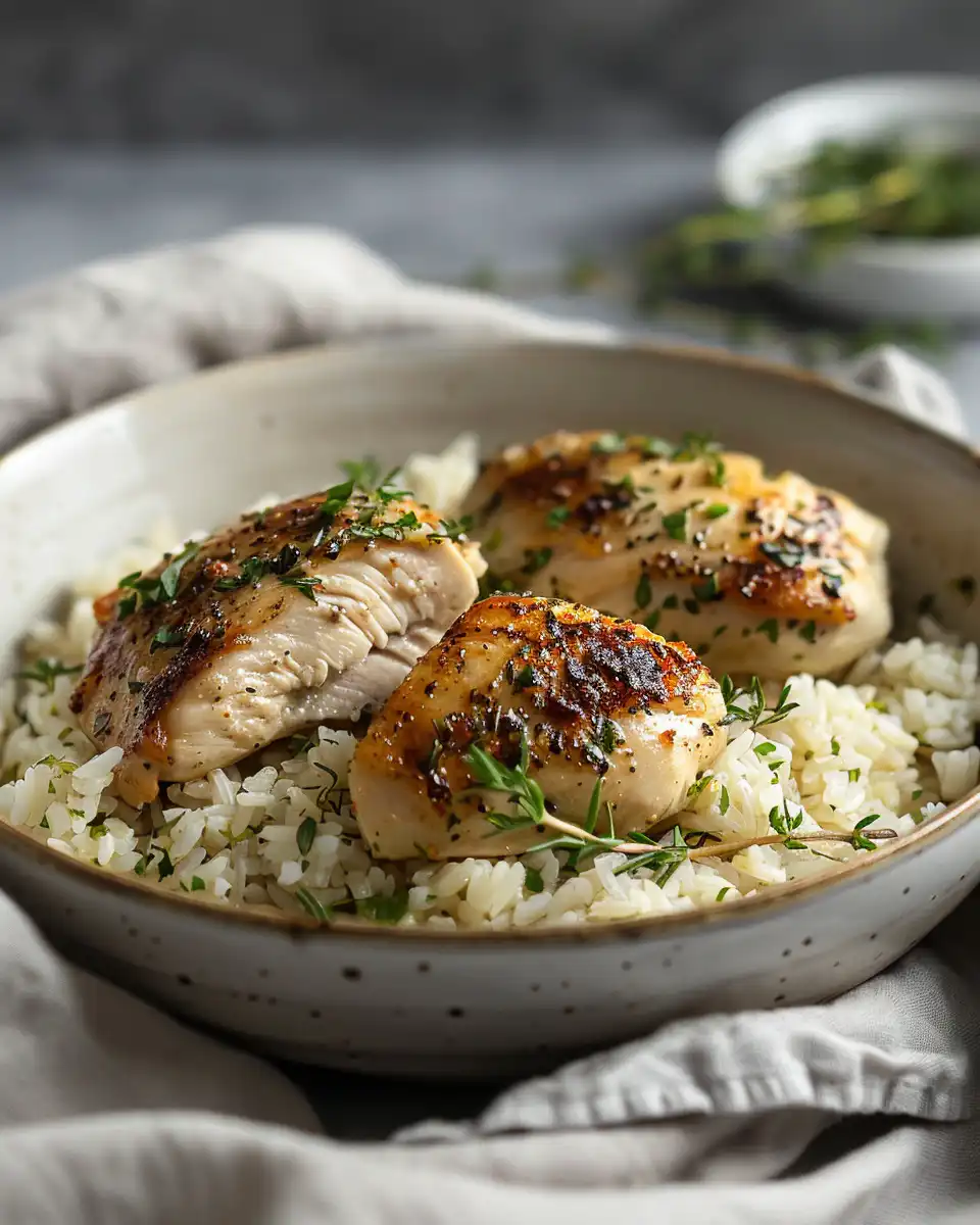Ingredients of coconut lime chicken and rice in pot