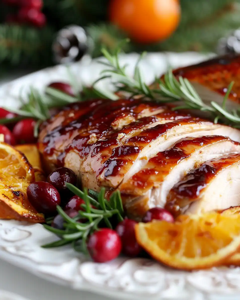 Ingredients for cranberry orange turkey breast pressure cooker recipe