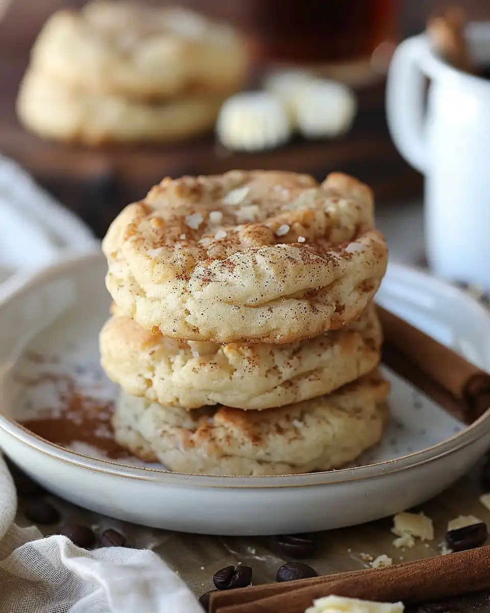 Final plated Gilmore Girls coffee cake cookies, soft and tender with pecan crunch
