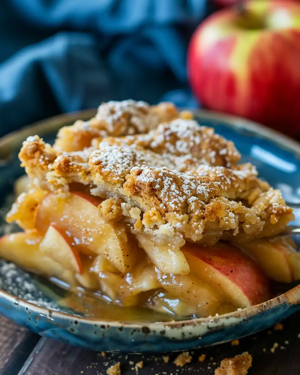 Golden baked peach cobbler fresh from the oven ready to serve