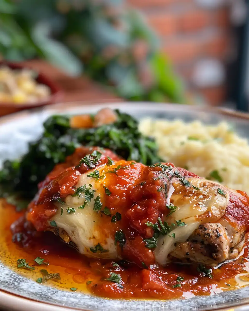 Pressure cooker with chicken saltimbocca cooking, steam visible