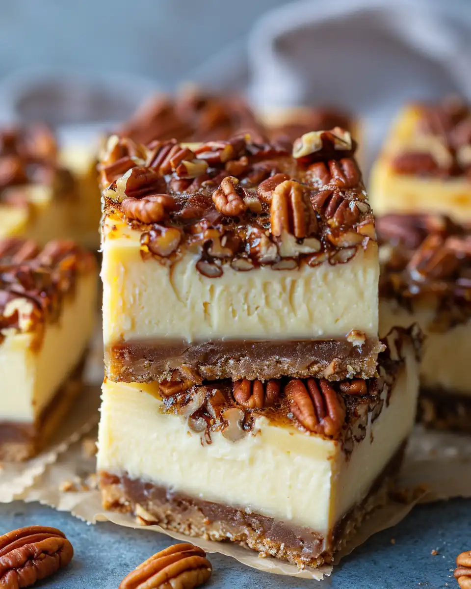 Close-up of creamy cheesecake layer and crust ingredients