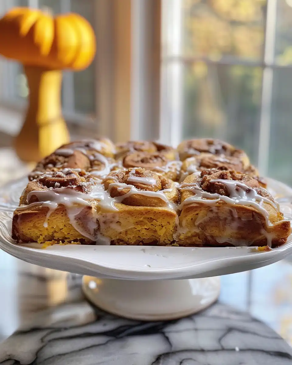 A fresh batch of pumpkin cinnamon rolls just out of the pressure cooker