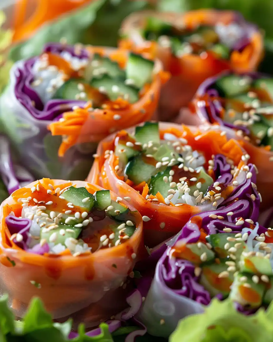 Fresh ingredients for spicy peanut ginger dressing and crisp veggies preparation