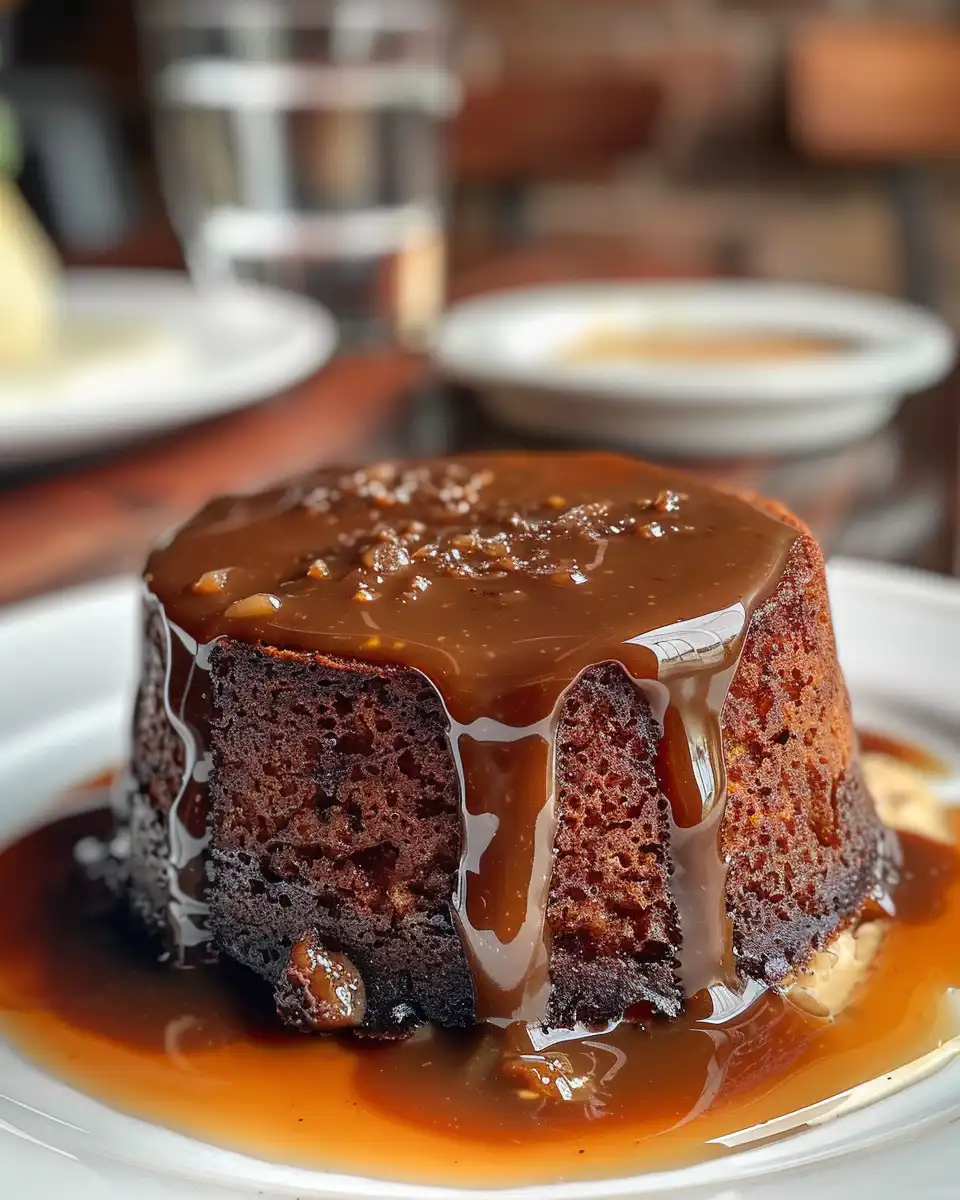 Steaming sticky toffee pudding cake fresh out of pressure cooker