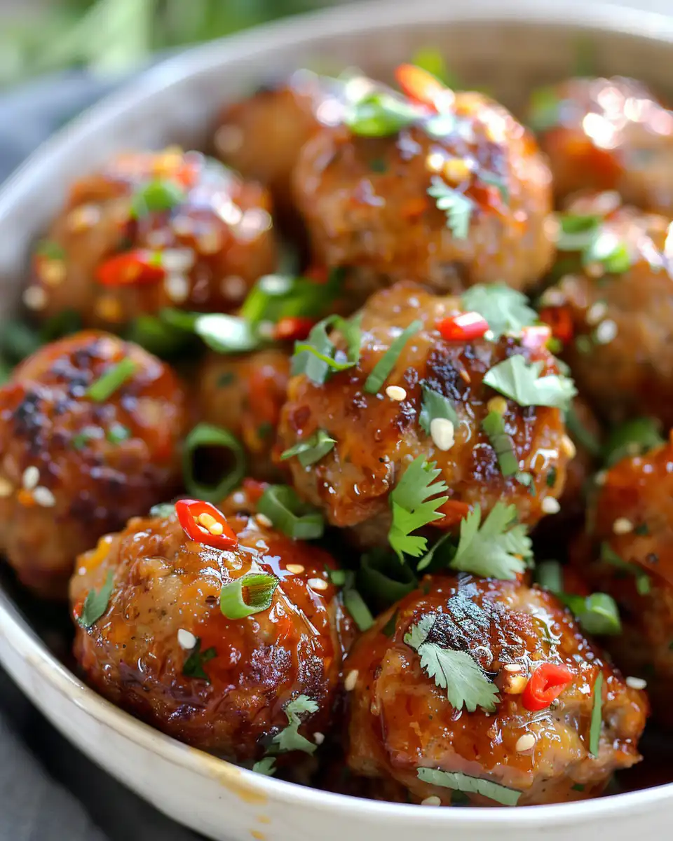 Close up on key ingredients like ginger, sweet chili sauce, and stir-fry veggies