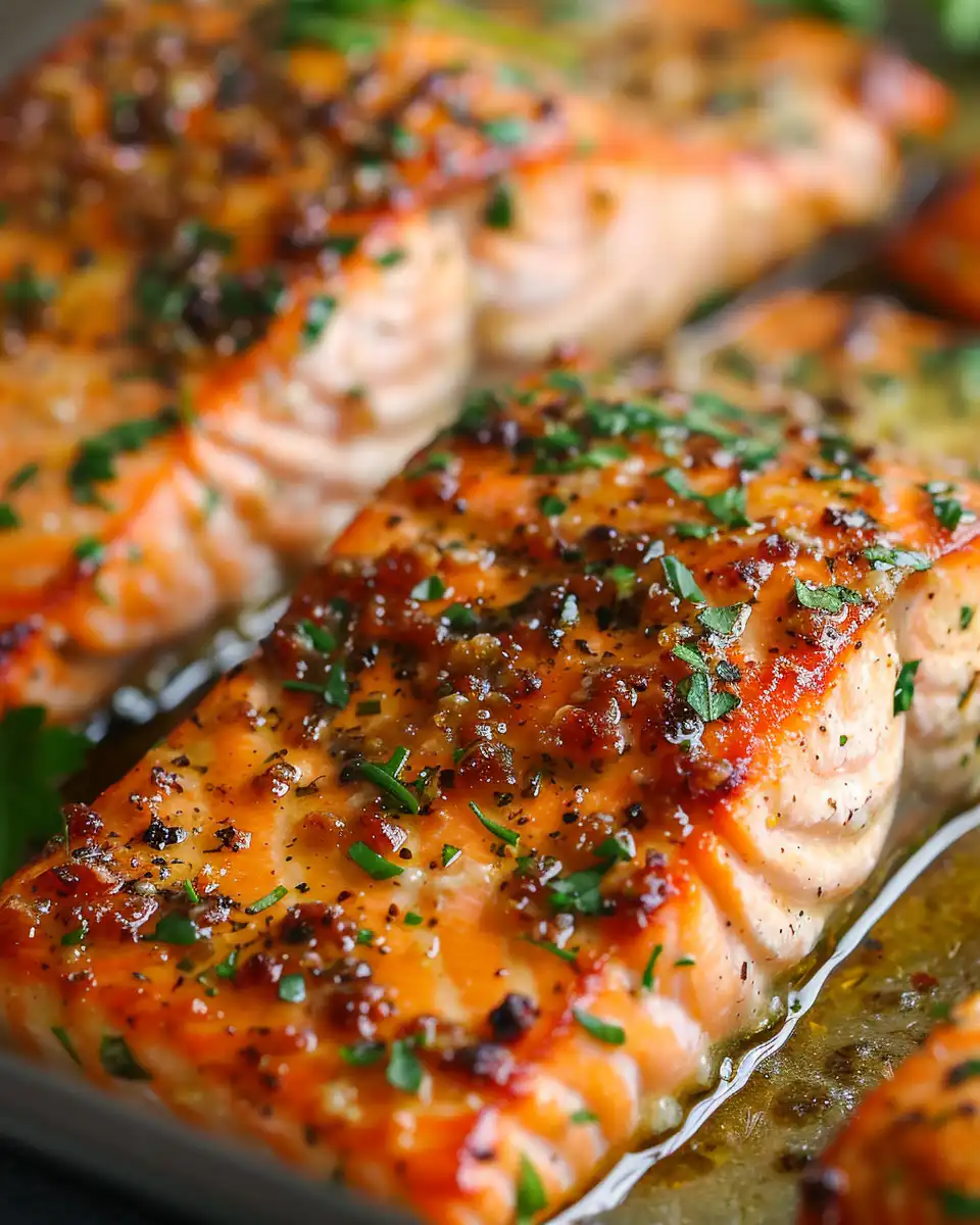 Close up of fresh salmon ingredients with garlic and lemon on cutting board