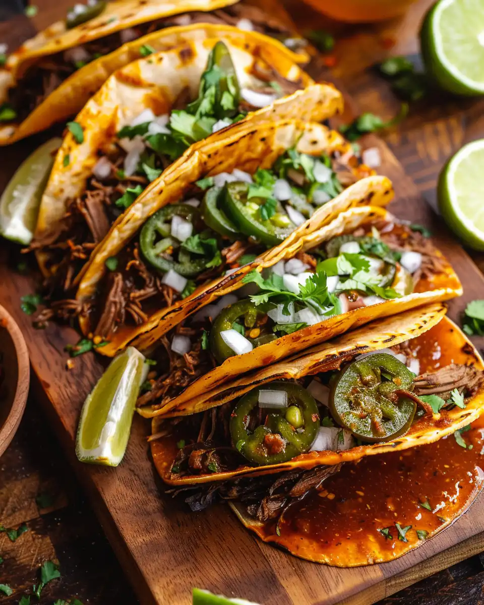 Close-up of ingredients and spices for birria sauce