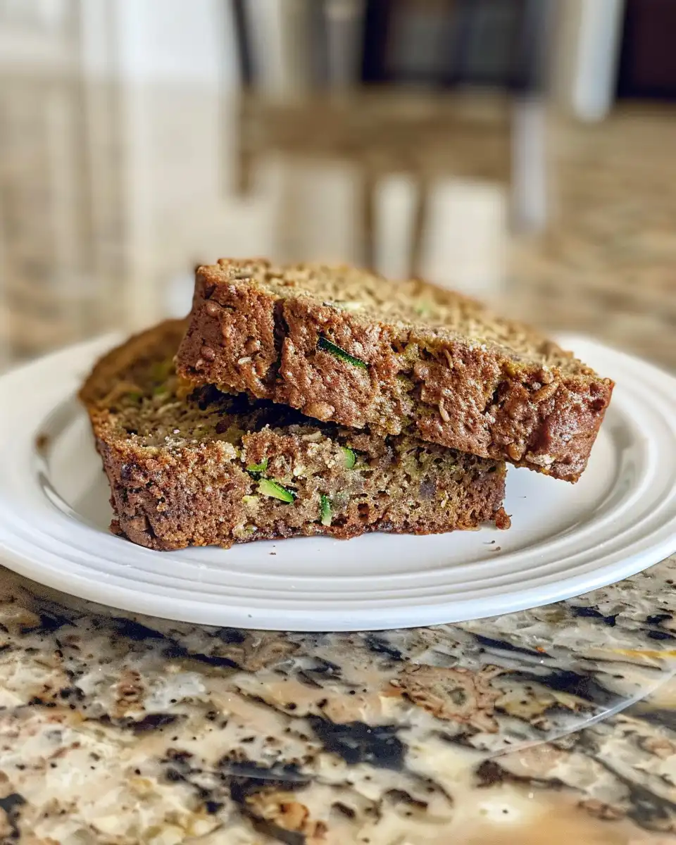 Freshly baked vegan zucchini bread just out of pressure cooker