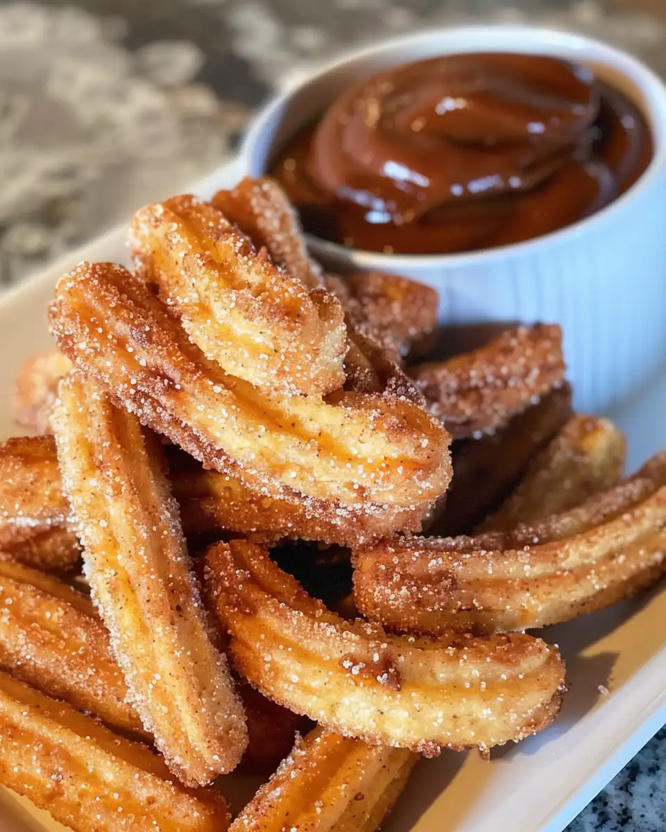 Ingredients and prepped puff pastry for making churro bites