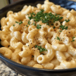 Easy Homemade Mac and Cheese taken with iphone 15 pro max --iw 2 --ar 4:5 --v 6.0 --raw