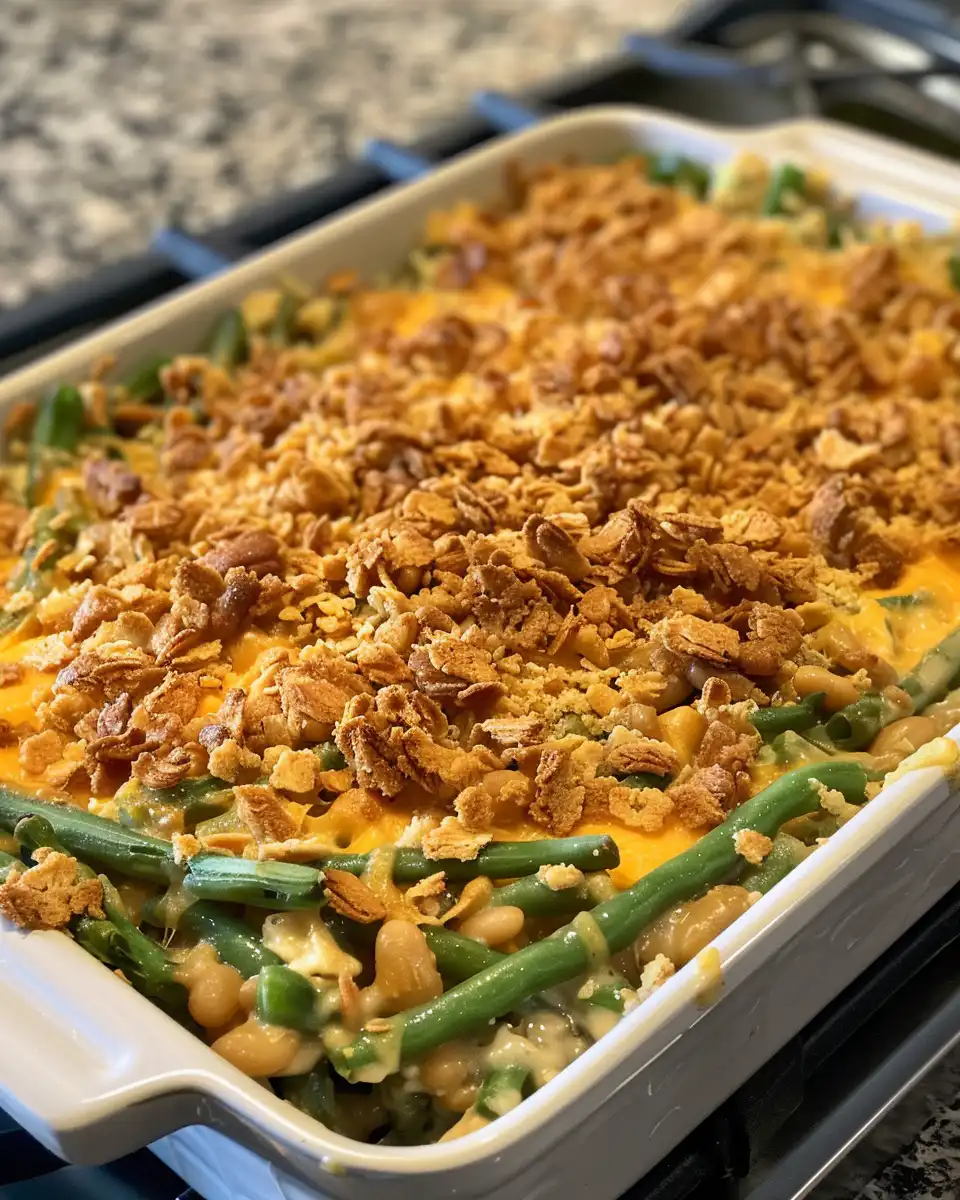 Ingredients prepared and ready for green bean casserole
