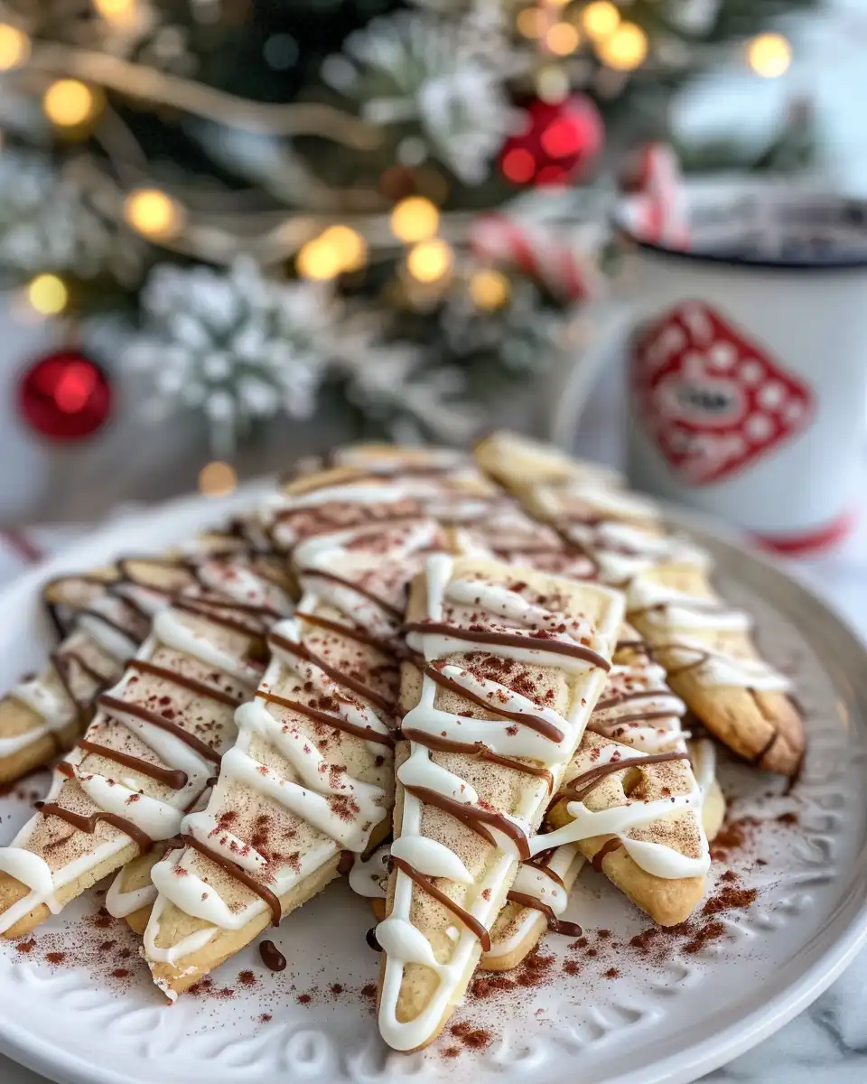 Baked cinnamon roll cookies fresh on baking sheet with golden edges