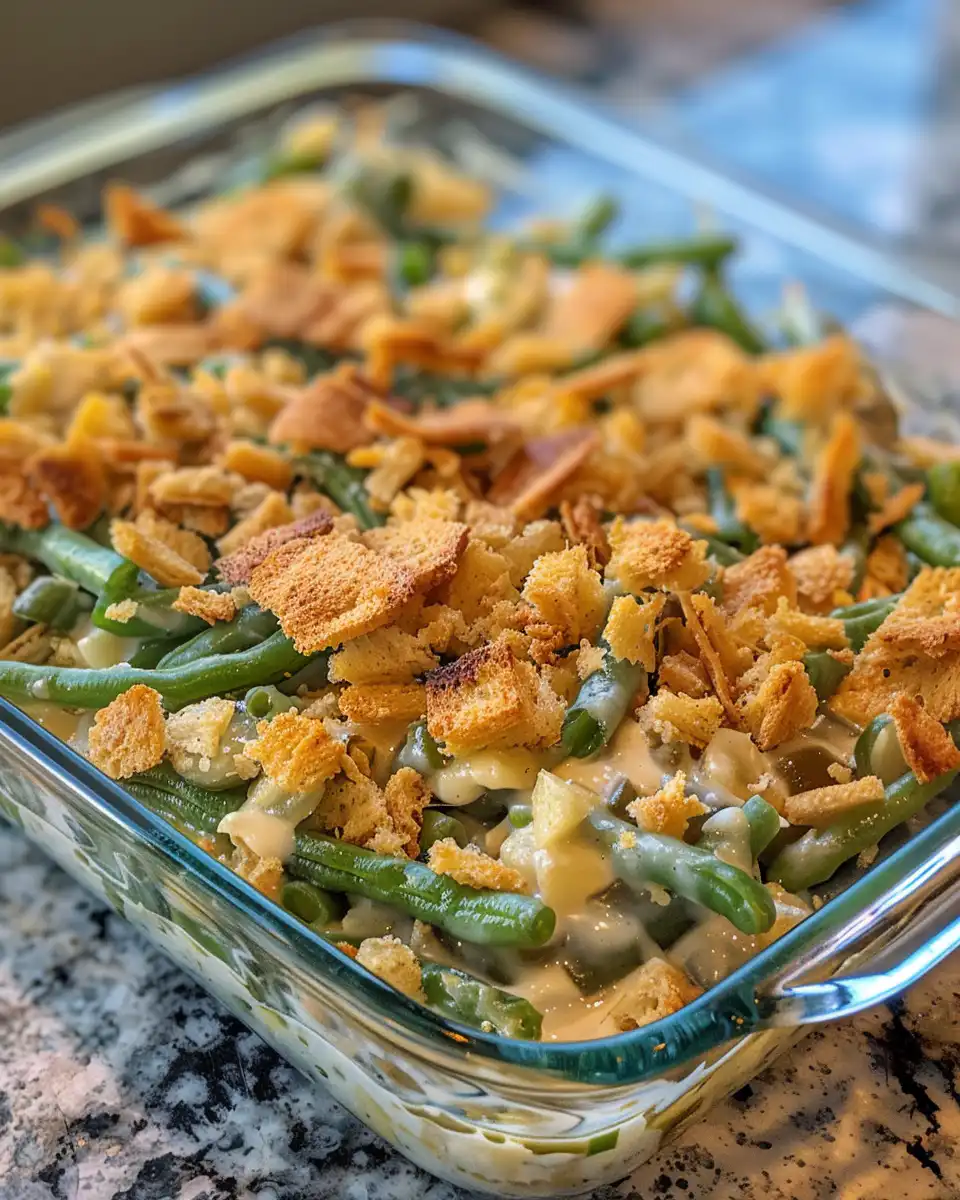 Ingredients for loaded green bean casserole prepped and ready on countertop