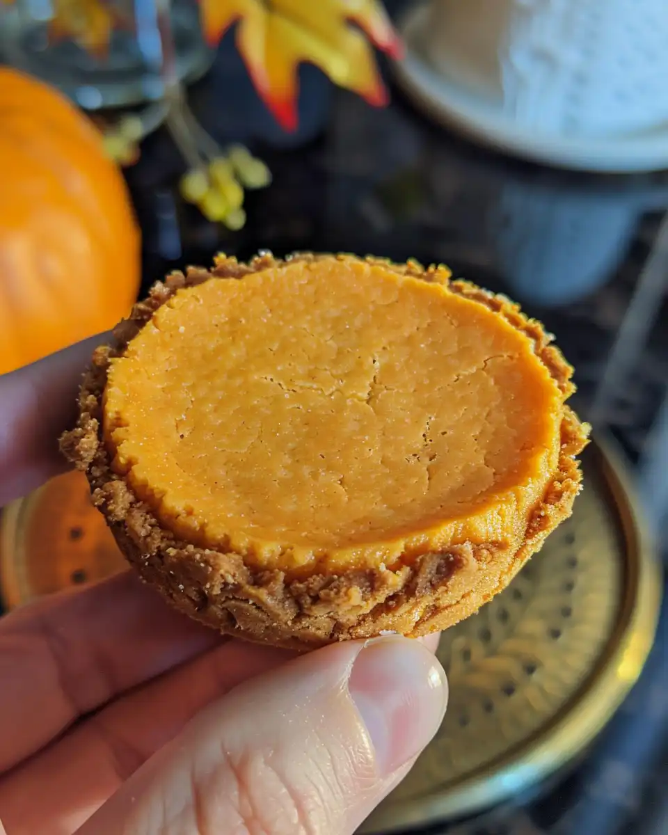 Final cheese and cracker pumpkin pie bites served