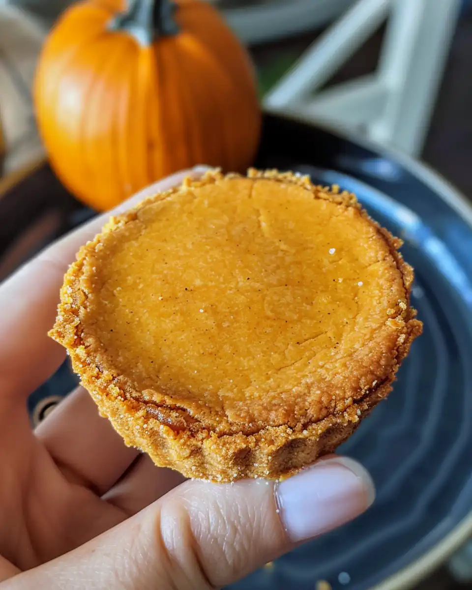 Mini cheese and cracker pumpkin pie bites ready to serve