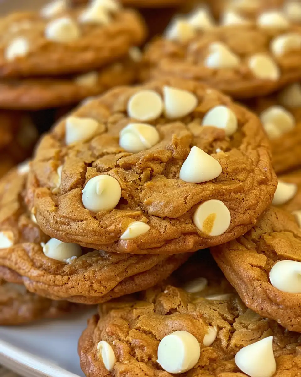 Ingredients for pumpkin white chocolate chip cookies laid out on counter