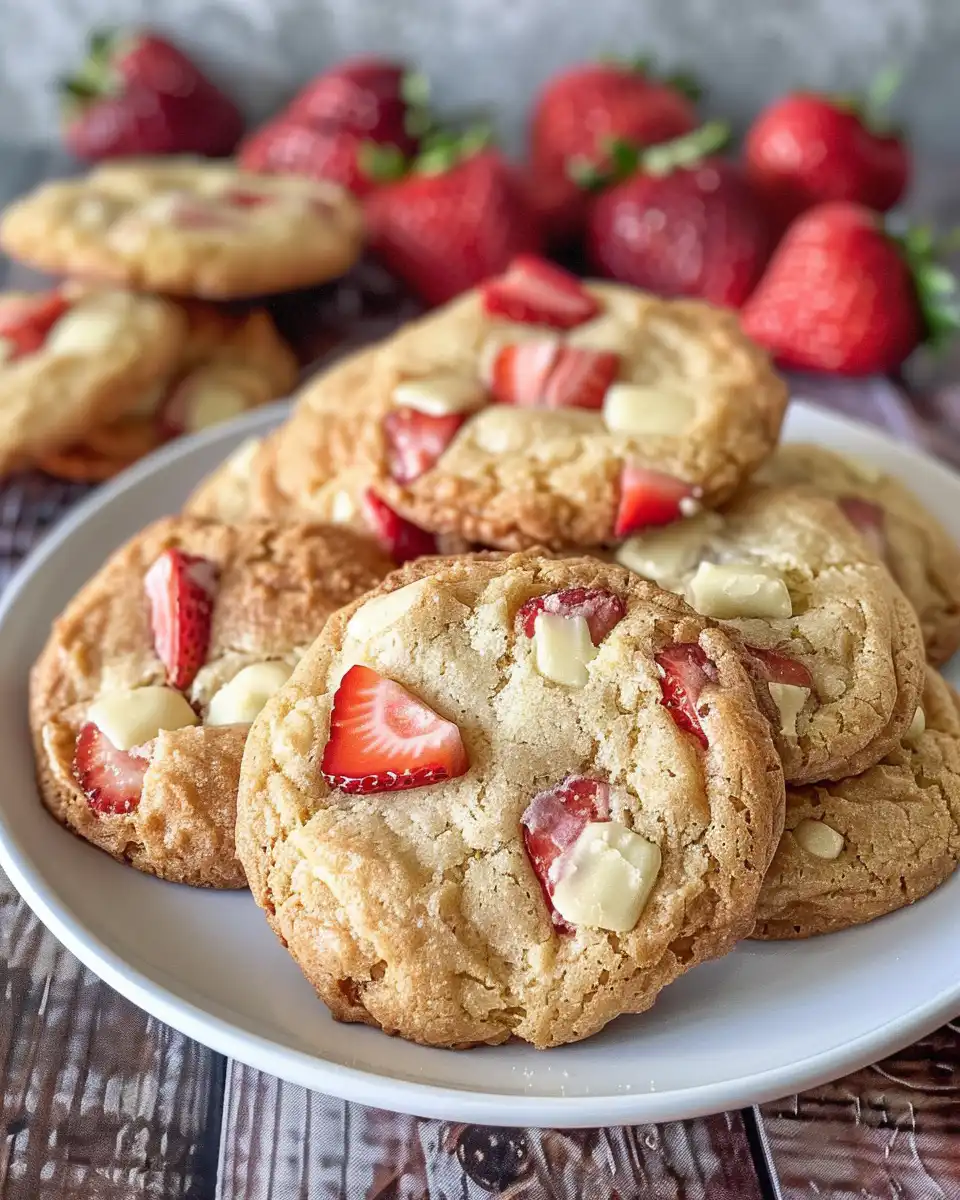 Perfect strawberry cheesecake cookies fresh from the pressure cooker steam