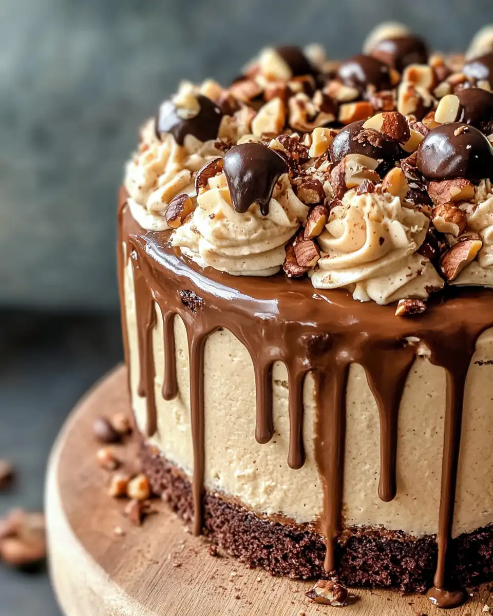 Ingredients for hazelnut espresso cake including cocoa powder and nuts