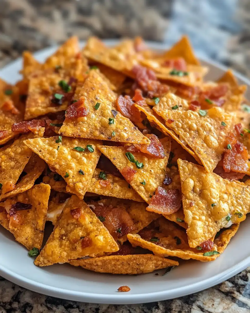 Cheese stuffed Doritos cooling after frying with crispy golden coating