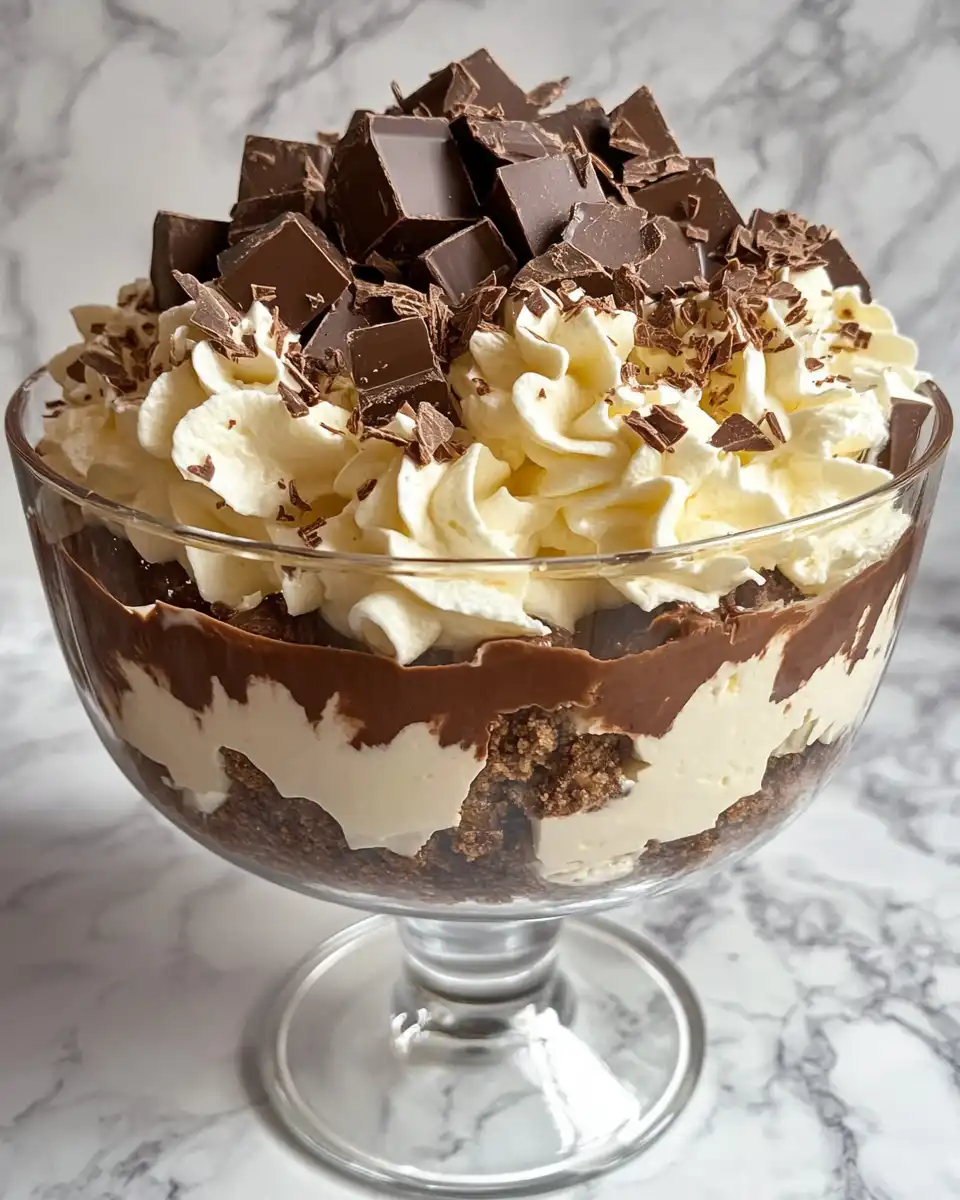 Layering Baileys Chocolate Cheesecake Trifle in glasses