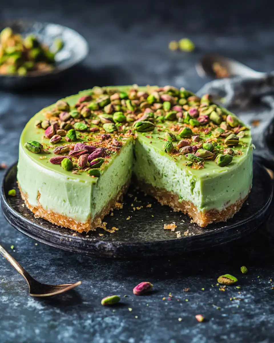 Ingredients for Pistachio Honey Baklava Cheesecake including pistachios and fillo dough