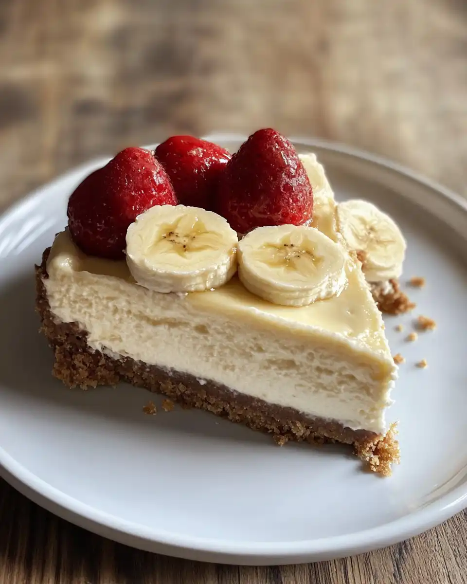 Ingredients for banana cream cheesecake including cookies cream cheese and bananas