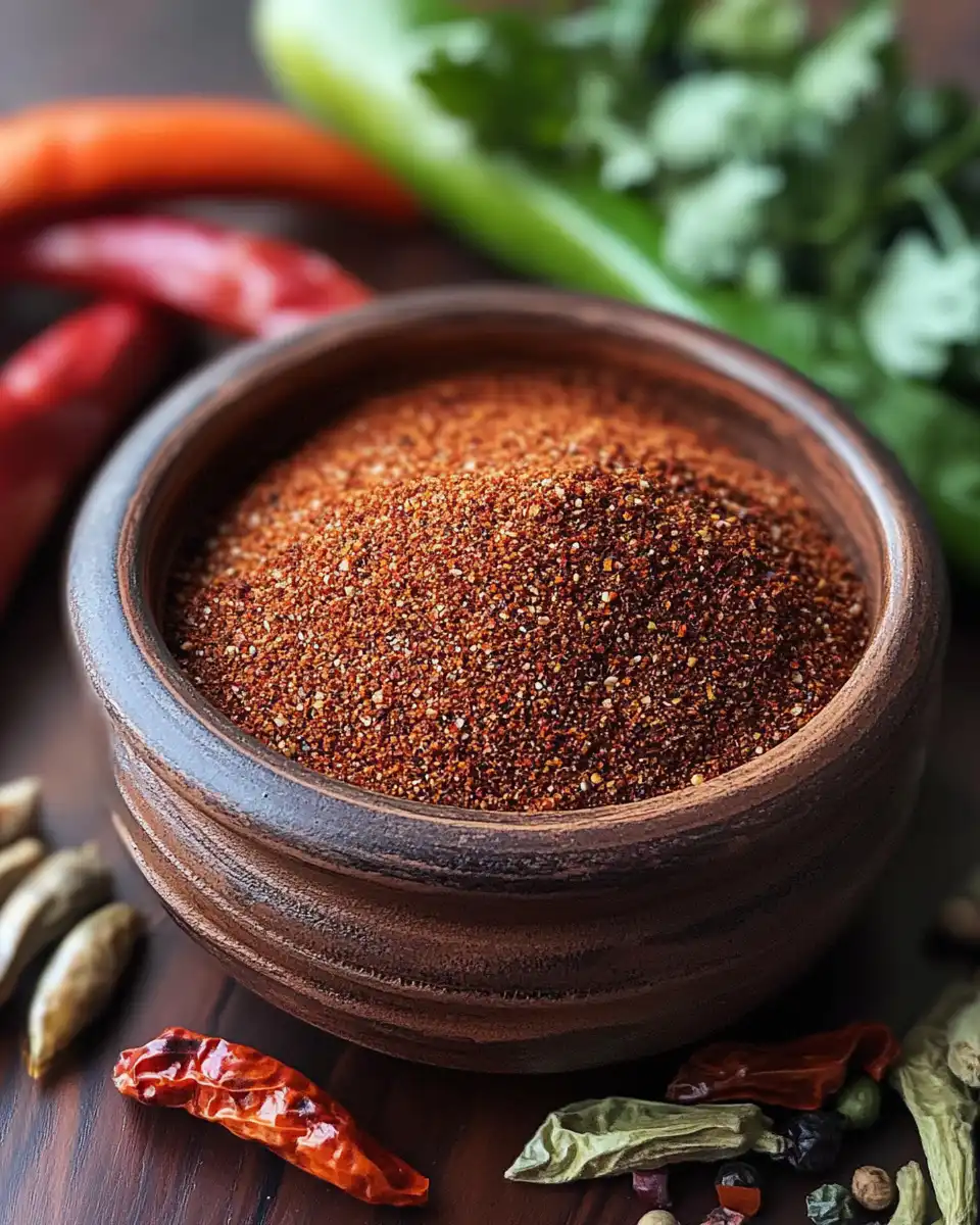 Rich birria seasoning paste made from soaked chiles and roasted veggies in pressure cooker recipe