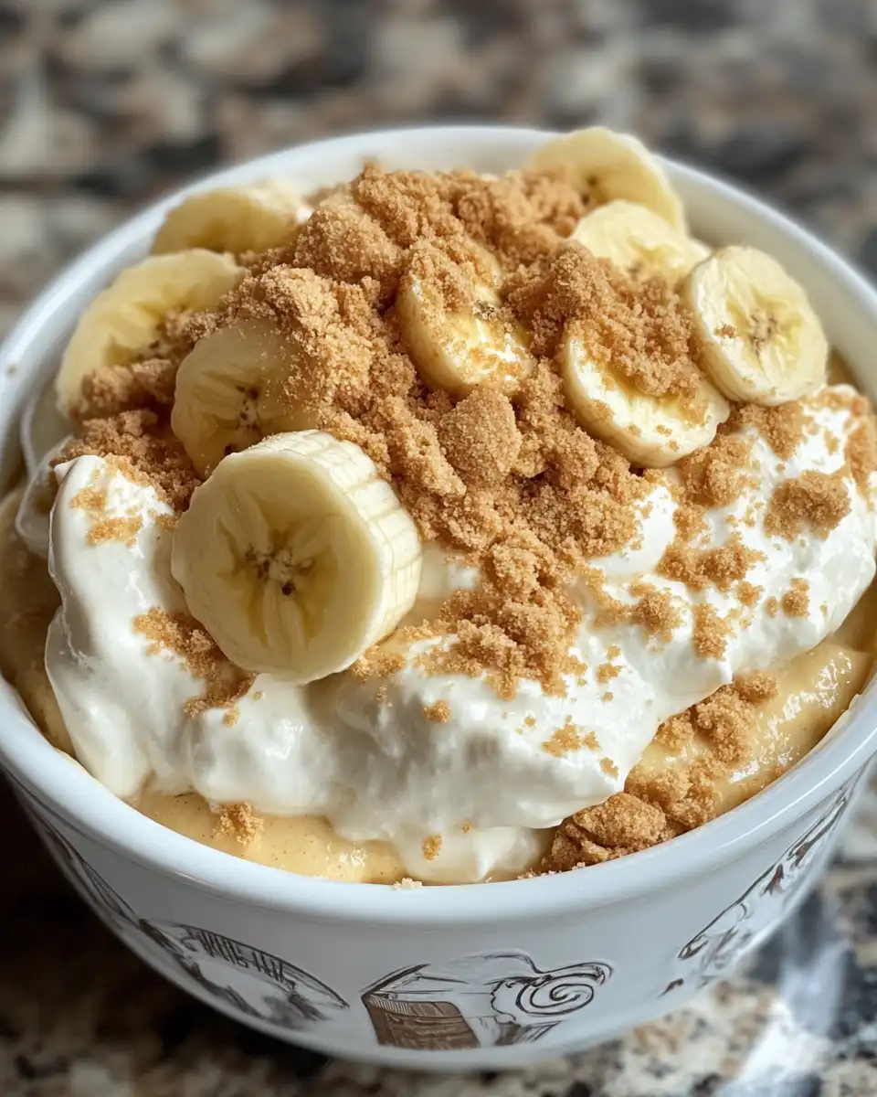 Biscoff banana pudding in a jar with spoon