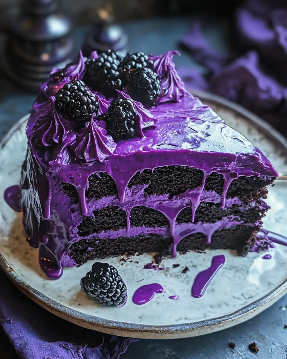 Mixing dry ingredients for Blackberry Velvet Gothic Cake
