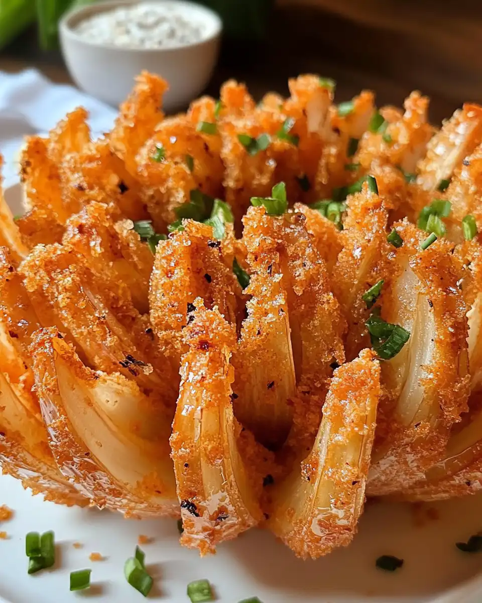 Ingredients and spices for blooming onion recipe on kitchen counter
