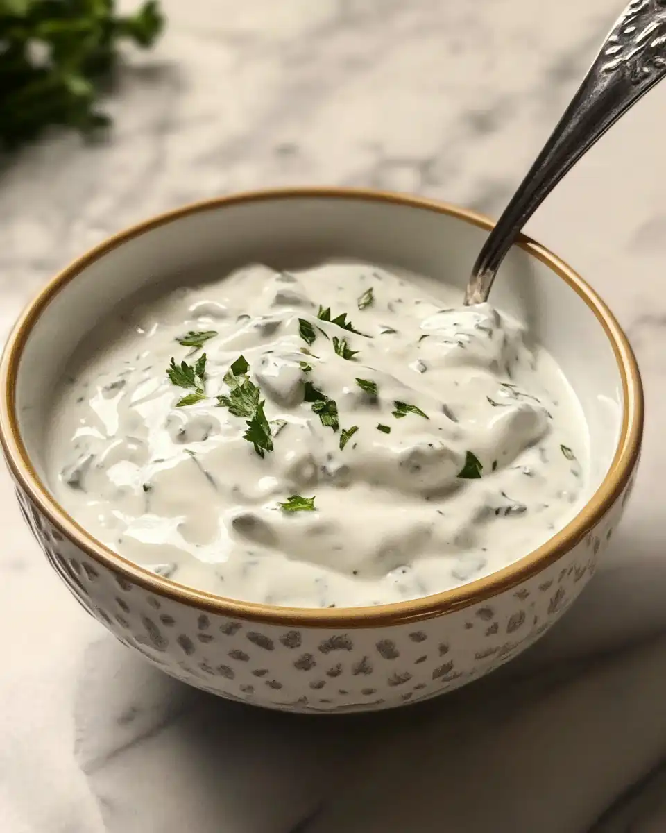 Blue cheese sauce served in a bowl ready to enjoy