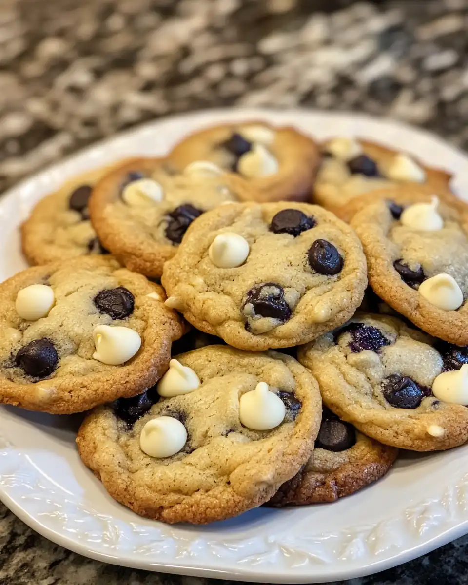 Blueberry white chocolate cookie dough and ingredients
