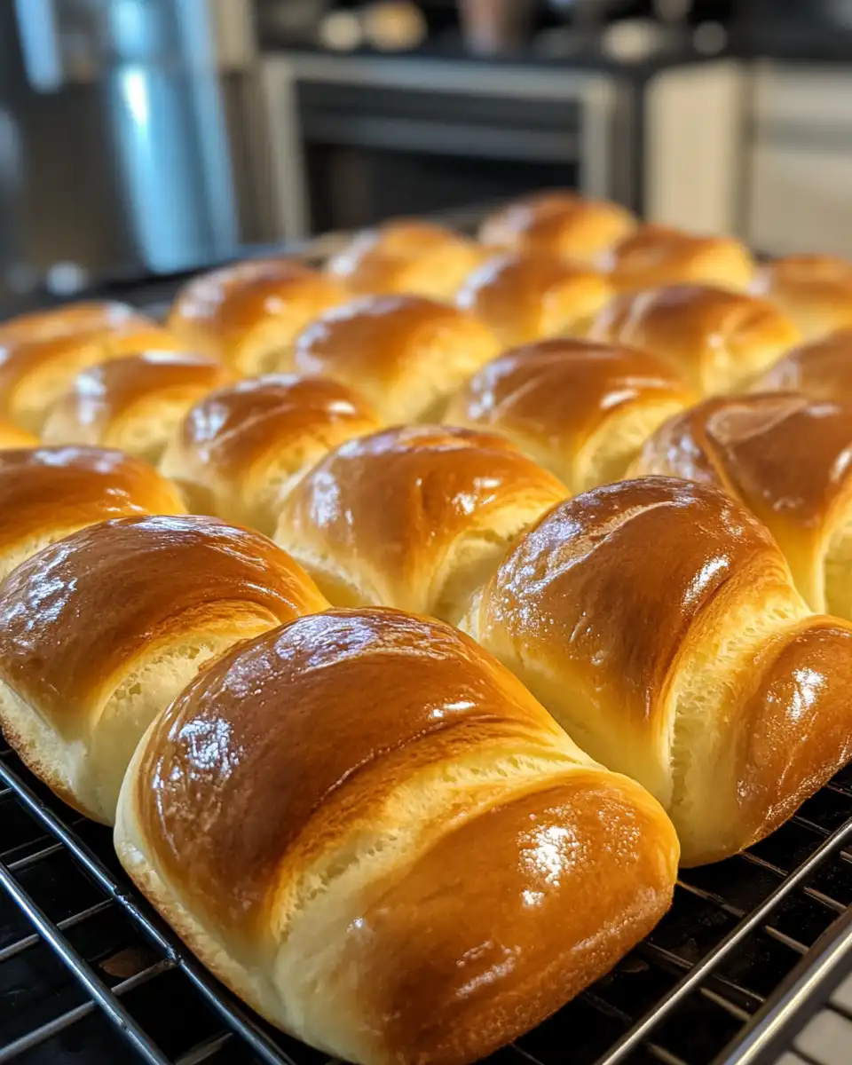 Sliced brioche rolls filled with creamy crème vanille before baking