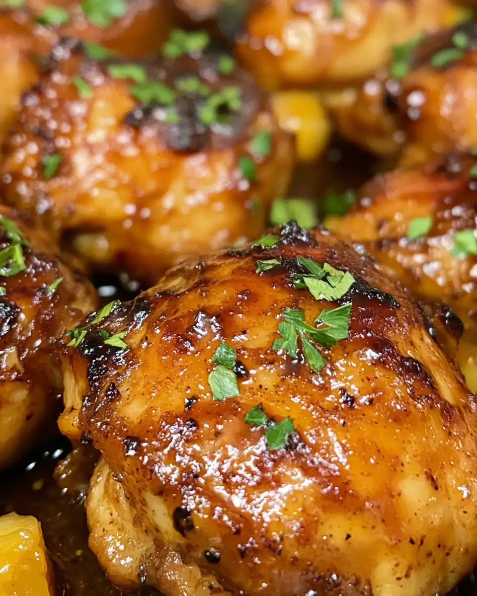 Ingredients arranged for brown sugar pineapple chicken recipe