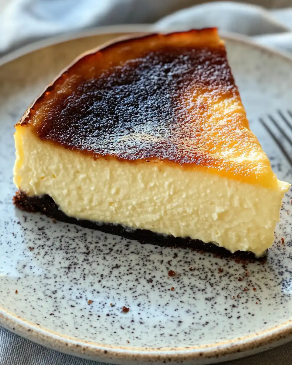 Burnt Basque Cheesecake freshly taken with iPhone 15 Pro Max
