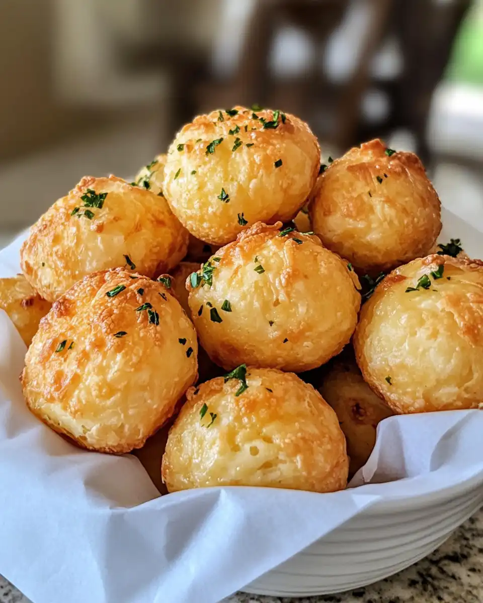 Close-up of freshly cooked cheese puff with tender cheesy pull