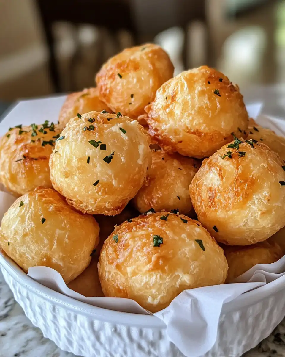 Pressure cooker cheese puffs fresh and golden