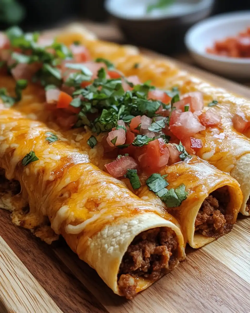 Delicious cheesy taco sticks ready to be eaten