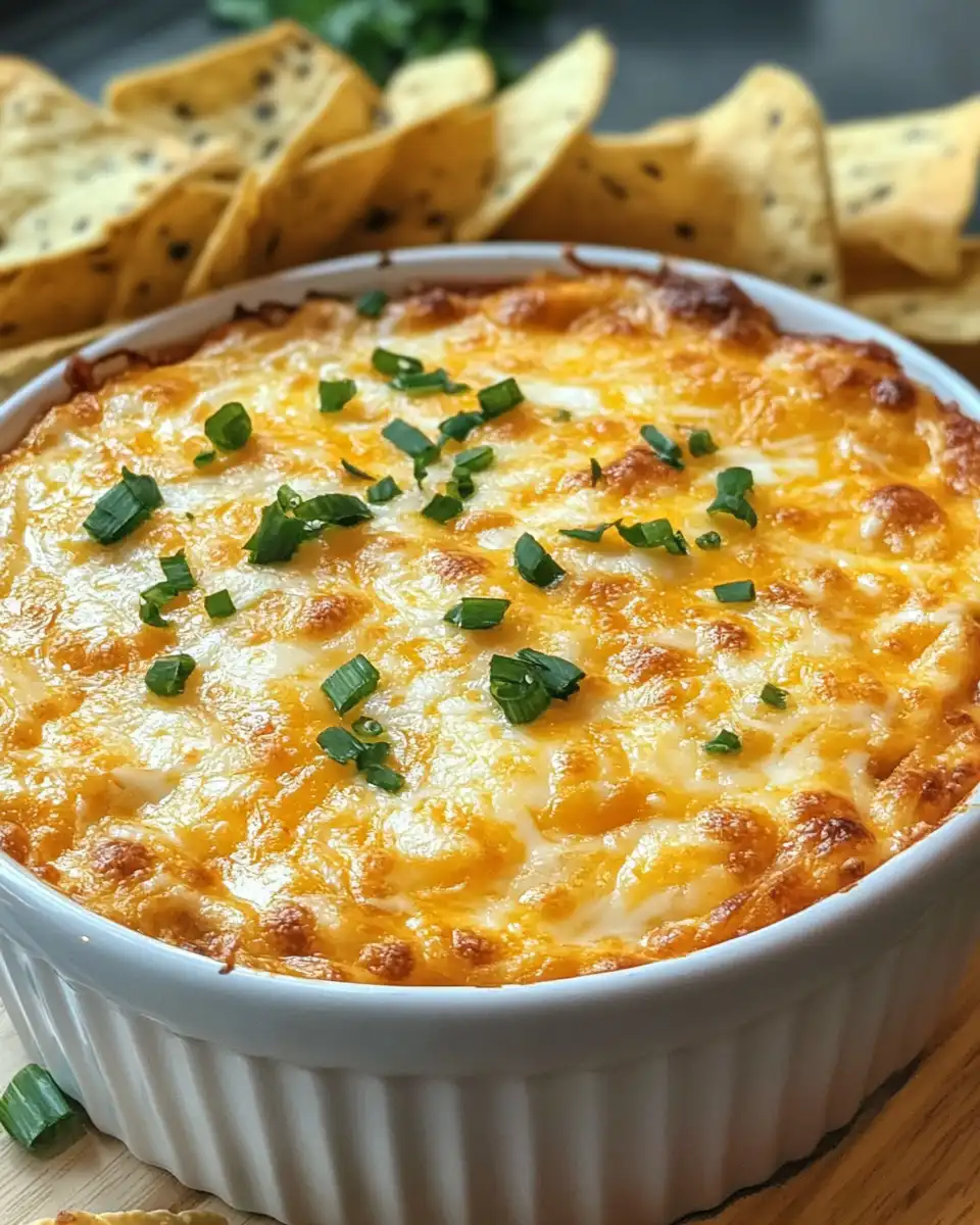 Cheesy Texas Trash Dip bubbling and ready in pressure cooker