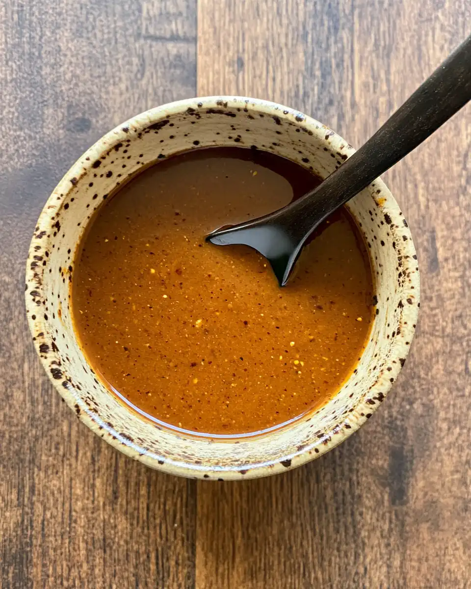 Blended chipotle sauce smooth texture in a blender jar