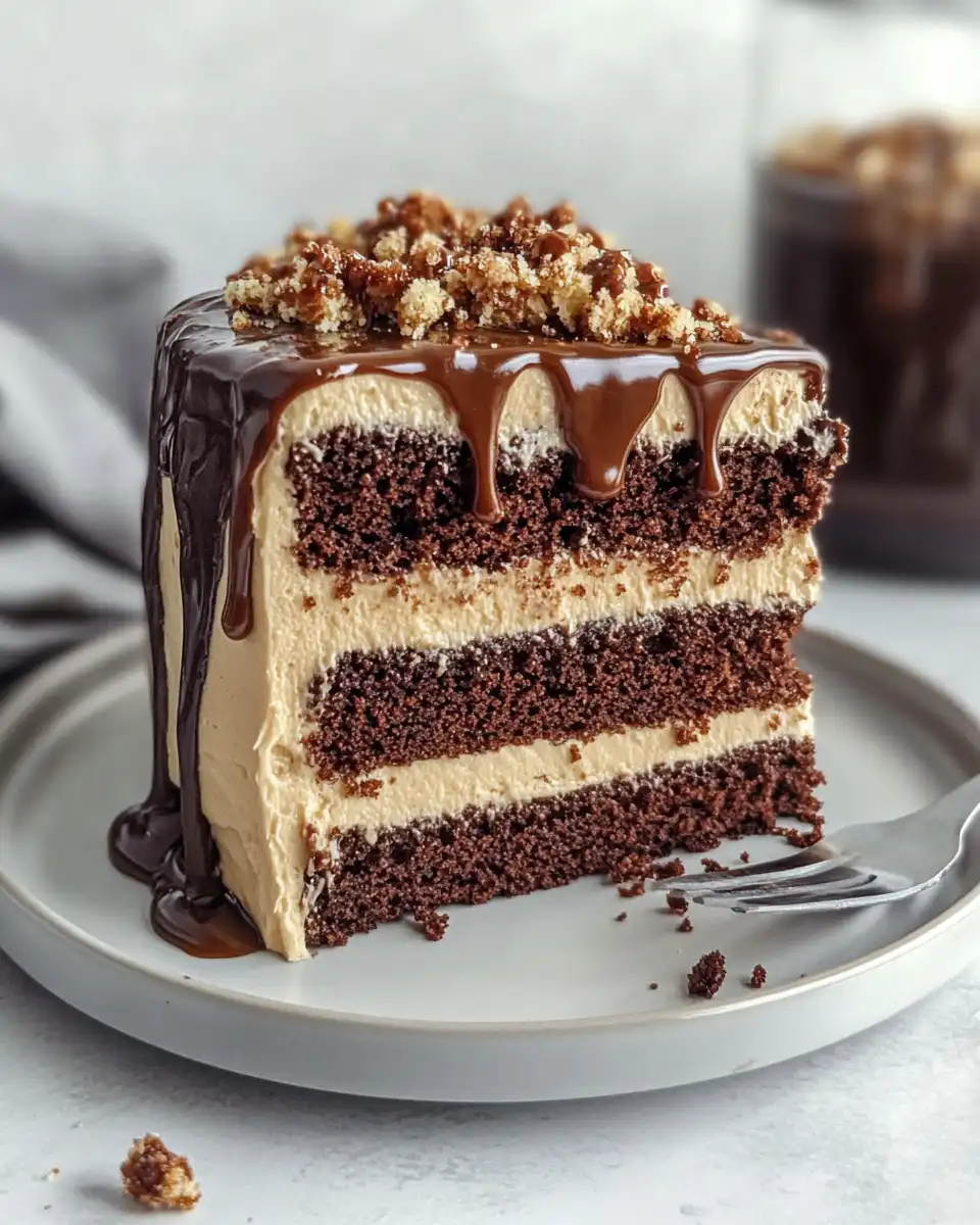 Step-by-step pressure cooker cake preparation showing moist cake with caramel and toffee