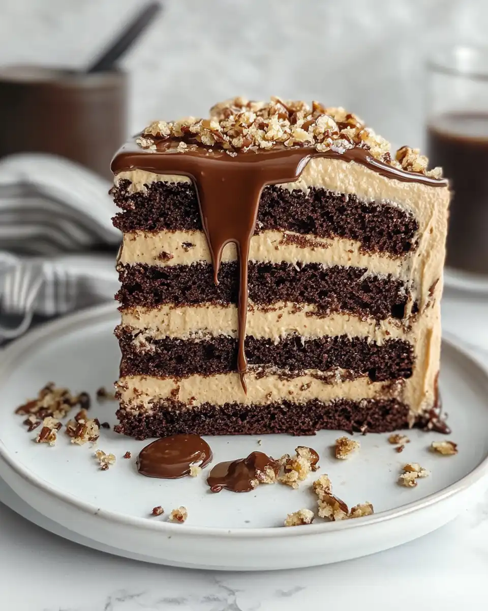 Chocolate Caramel Toffee Crunch Cake fresh from pressure cooker steamy and moist