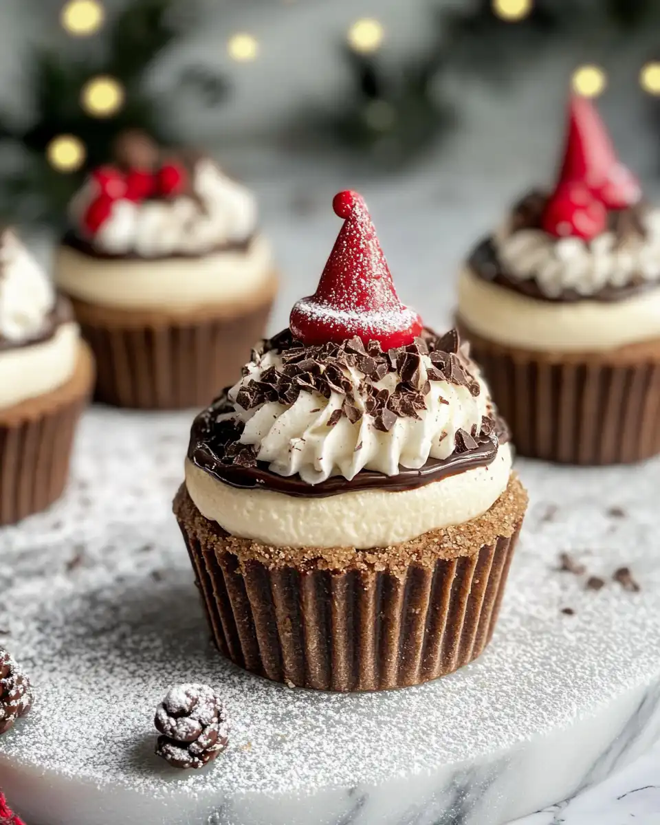 Close-up of delicious brownie bite gnomes fresh and ready to eat
