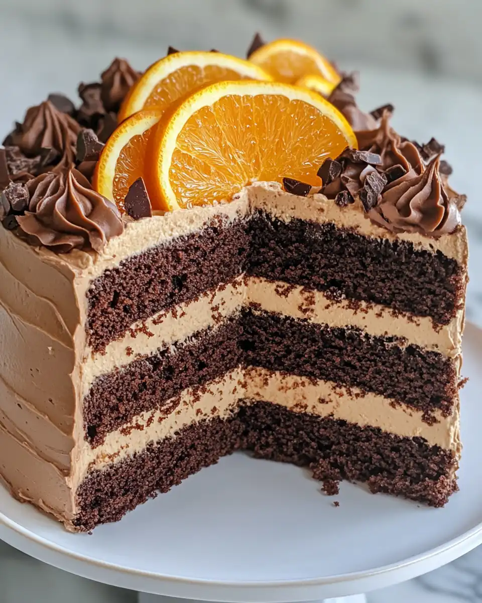 Ingredients for chocolate orange cake laid out including orange zest, cocoa, eggs, and dry ingredients