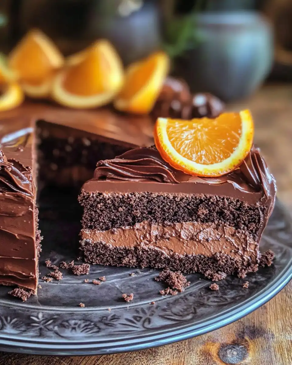 Ingredients for chocolate orange punch cake including eggs, sugar, cocoa and nuts