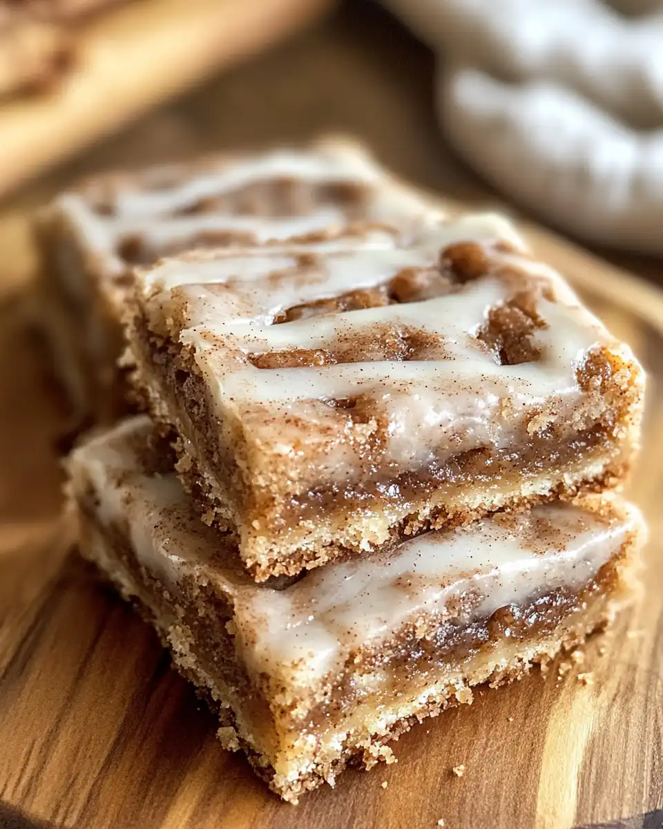 Ingredients including flour, cinnamon, butter, and sugar for cinnamon roll bars
