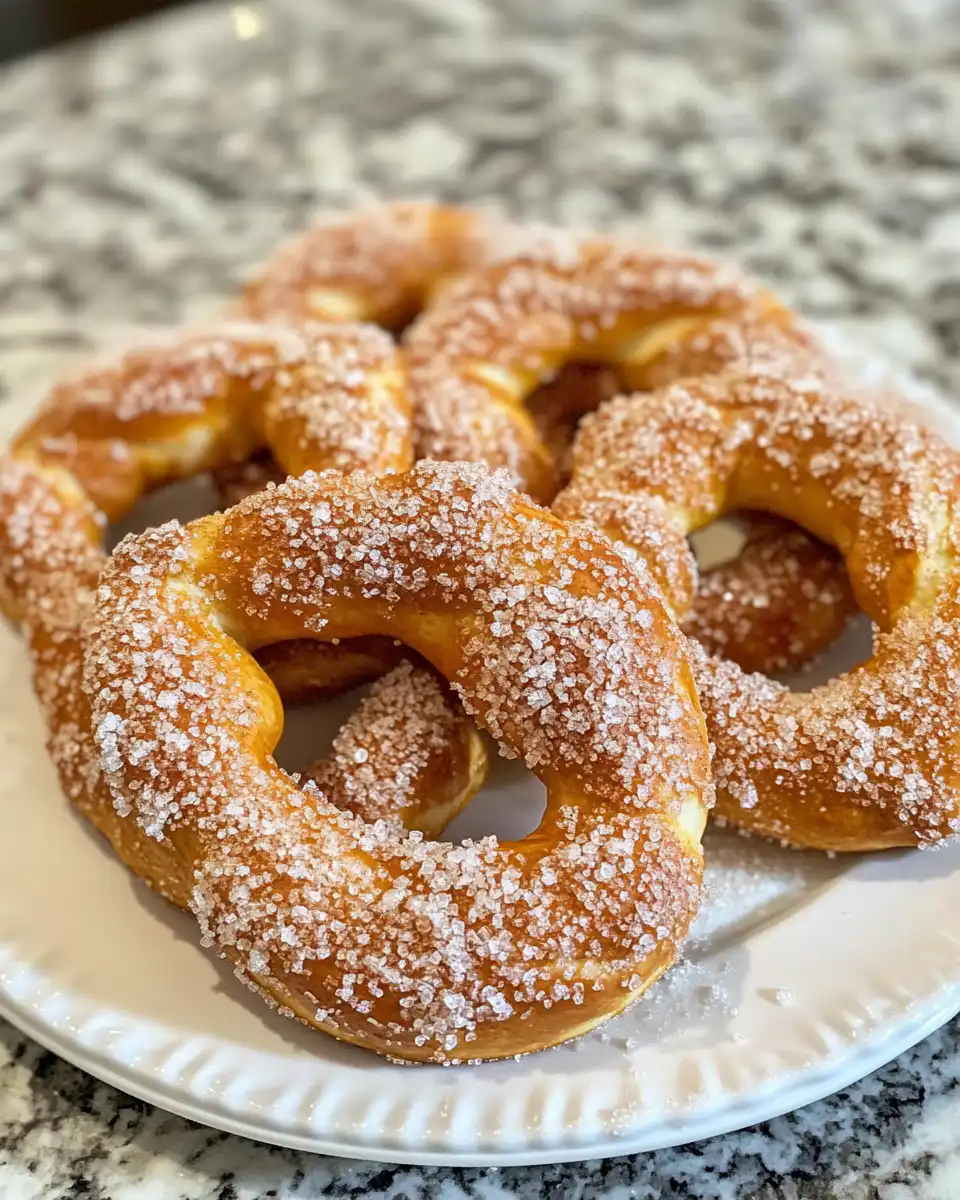 Pretzel dough rising in bowl for cinnamon sugar soft pretzels
