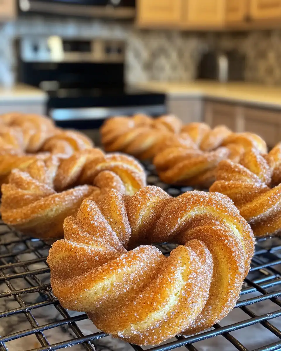 Kneading the soft cinnamon sugar donut dough on floured surface