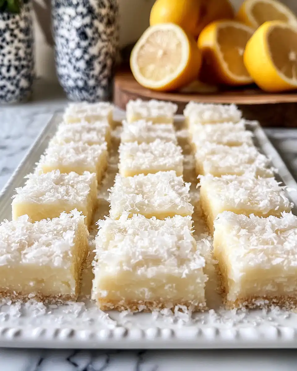 Ingredients for Coconut Rum Snow Squares